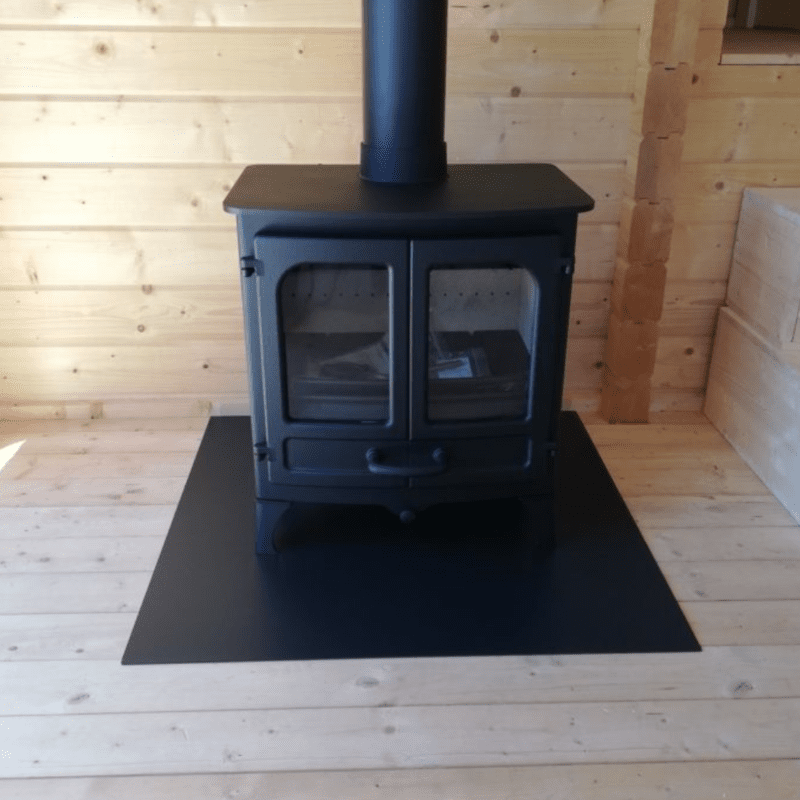 Plaque de protection de plancher pour poêle à bois