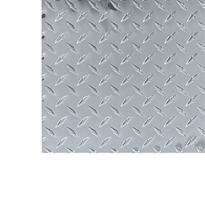 Plaque en aluminium diamanté
